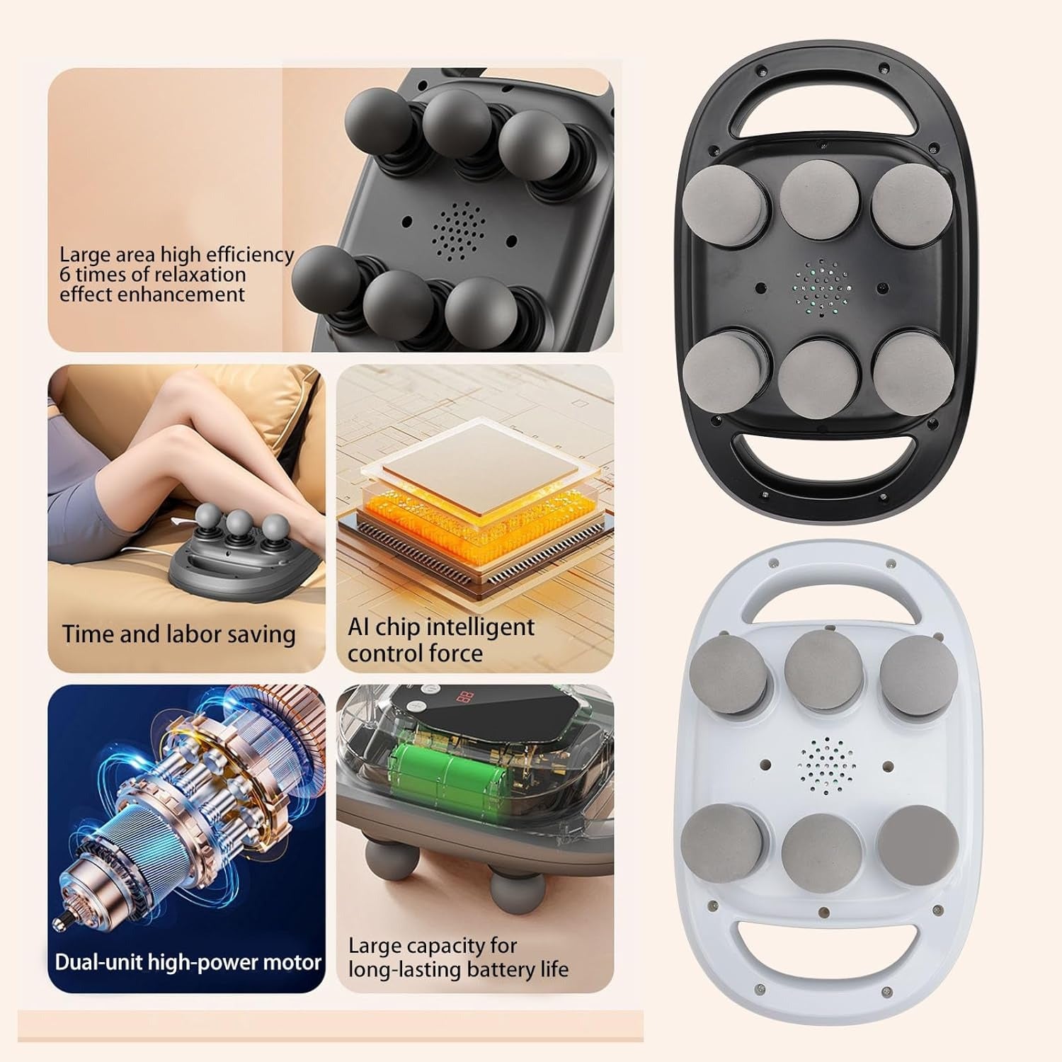6 Heads Massager